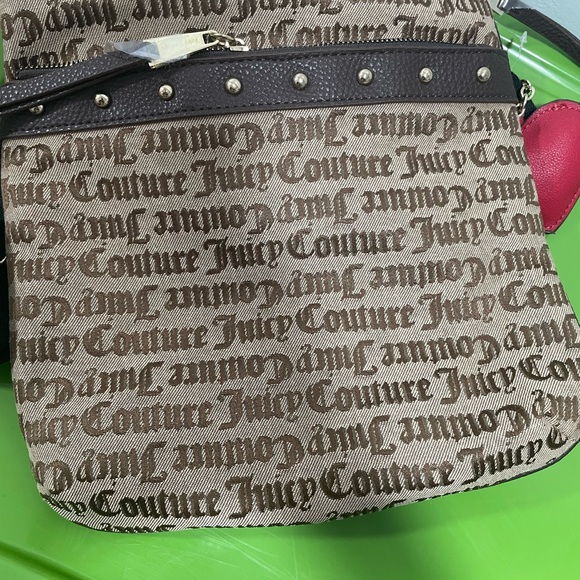 NWT Juicy Couture Cross my Heart Gothic Logo Crossbody Bag - Picture 10 of 13